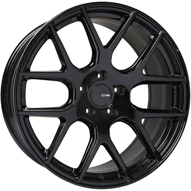 Enkei XM-6 17x7.5 5x114.3 40mm Offset 72.6mm Bore Gloss Black 531-775-6540BK