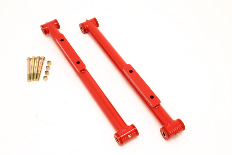 BMR 91-96 B-Body Non-Adj. STD. Length Lower Control Arms (Polyurethane) - Red TCA009R