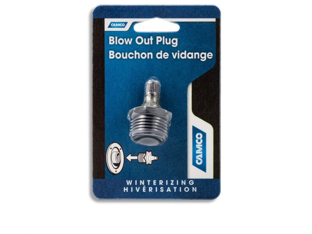 Camco Blow Out Plug - Plastic W/ Valve