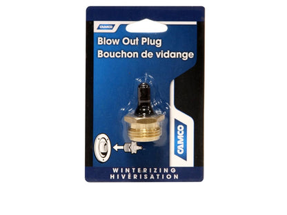 Camco Blow Out Plug - Brass Bilingual