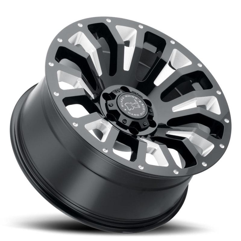 Black Rhino Pinatubo 18x9.5 6x139.7 ET-18 CB 112.1 Gloss Black w/Milled Inside Window Wheel 1895PNT-86140B12 Main Image