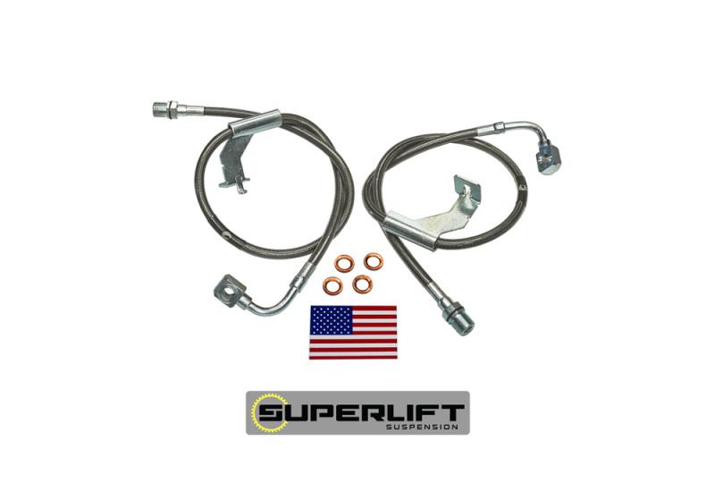 Superlift 1987 GM Pickup/87-91 Blazer/Suburban w/ 4-6in Lift Kit (Pair) Bullet Proof Brake Hoses 91360 Main Image