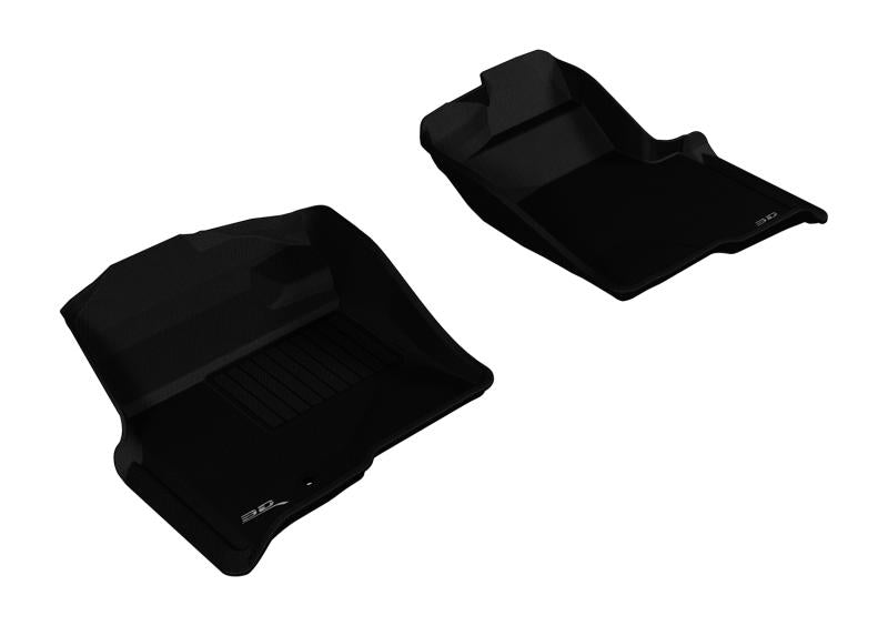 3D MAXpider 2009-2010 Ford F-150 Regular/Supercab/Supercrew Kagu 1st Row Floormat - Black L1FR06711509 Main Image