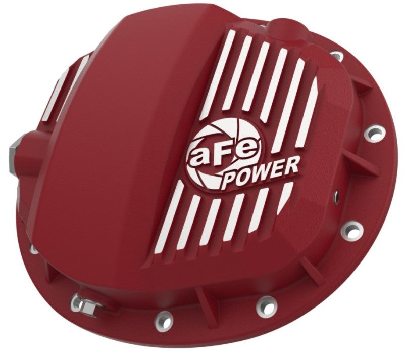 aFe Pro Series GMCH 9.5 Rear Diff Cover Red w/ Machined Fins 19-20 GM Silverado/Sierra 1500 46-71140R