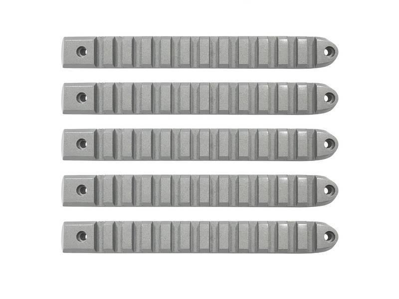 DV8 Offroad 2007-2018 Jeep JK Silver Rail Style Door Handle Inserts - Set Of 5 D-JP-190028-AL-5 Main Image