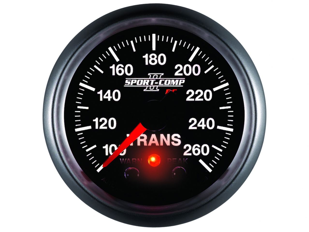 Autometer 2-1/16" Transmission Temperature, W/Peak & Warn, 100-260 °F