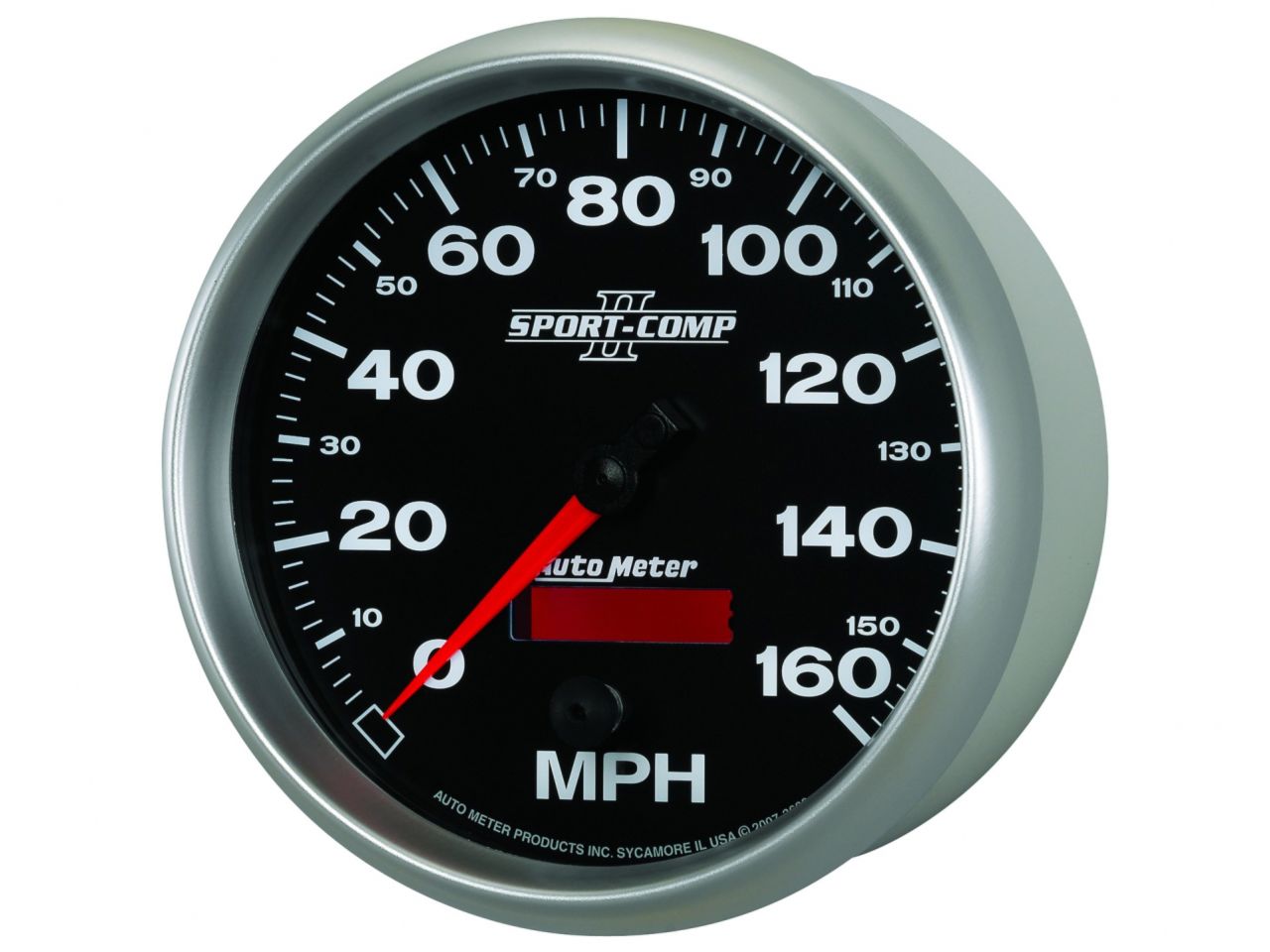 Autometer Gauge, Speedometer, 5", 160Mph, Elec. Programmable, Sport-Comp II