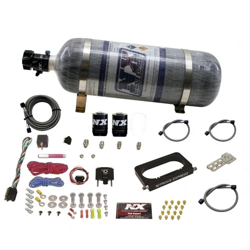 Nitrous Express 96-04 Ford Mustang Cobra/Mach 1 4 Valve Nitrous Kit (50-300HP) w/Composite Bottle 20950-12 Main Image