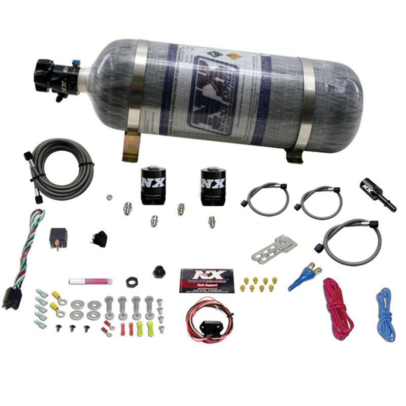 Nitrous Express Dodge Hemi/SRT8 Single Nozzle Fly By Wire Nitrous Kit (35-150HP) w/Composite Bottle 20918-12 Main Image