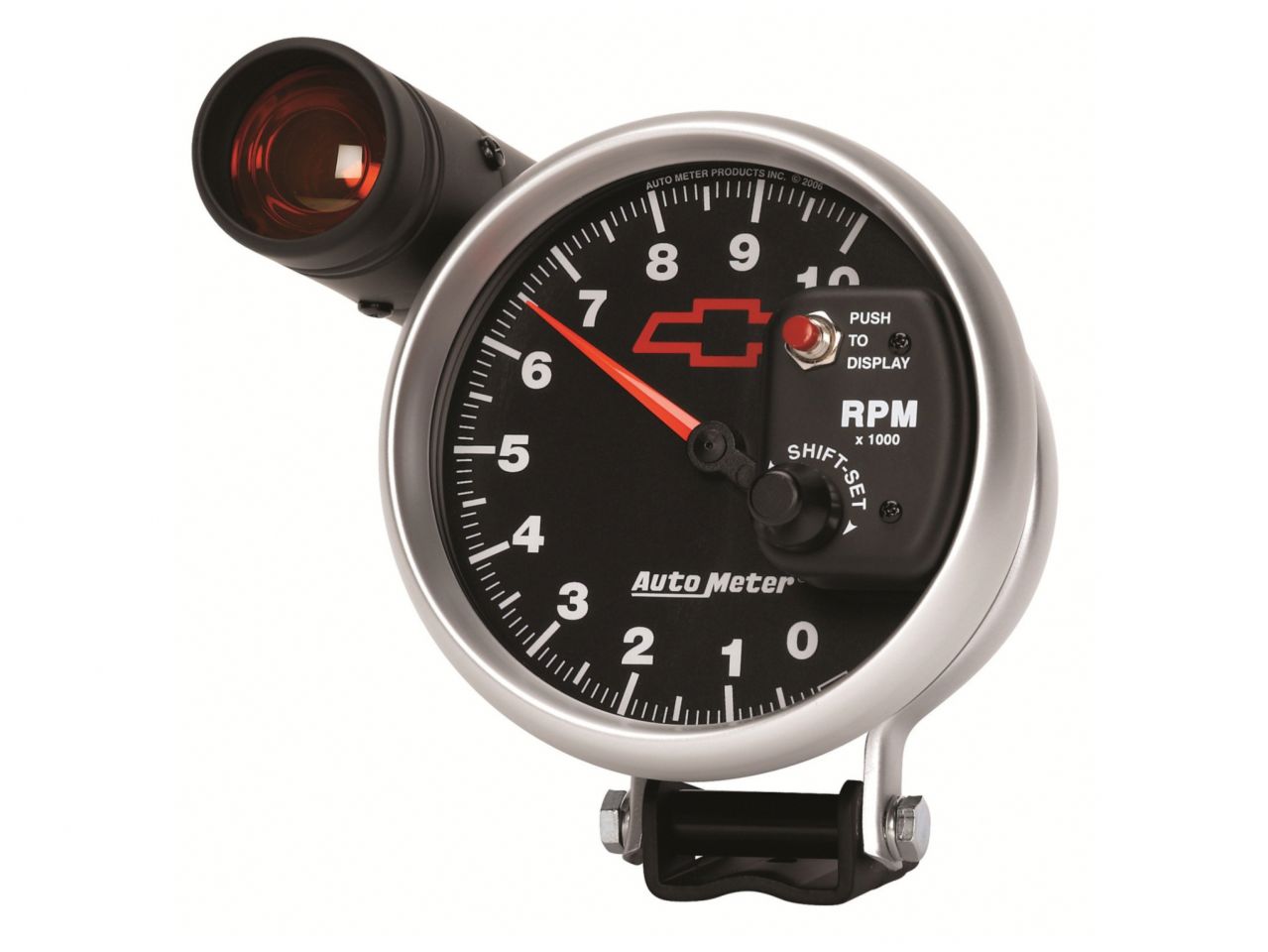 Autometer 5" Pedestal Tachometer, 0-10,000 Rpm, Bowtie, Gm Black5"