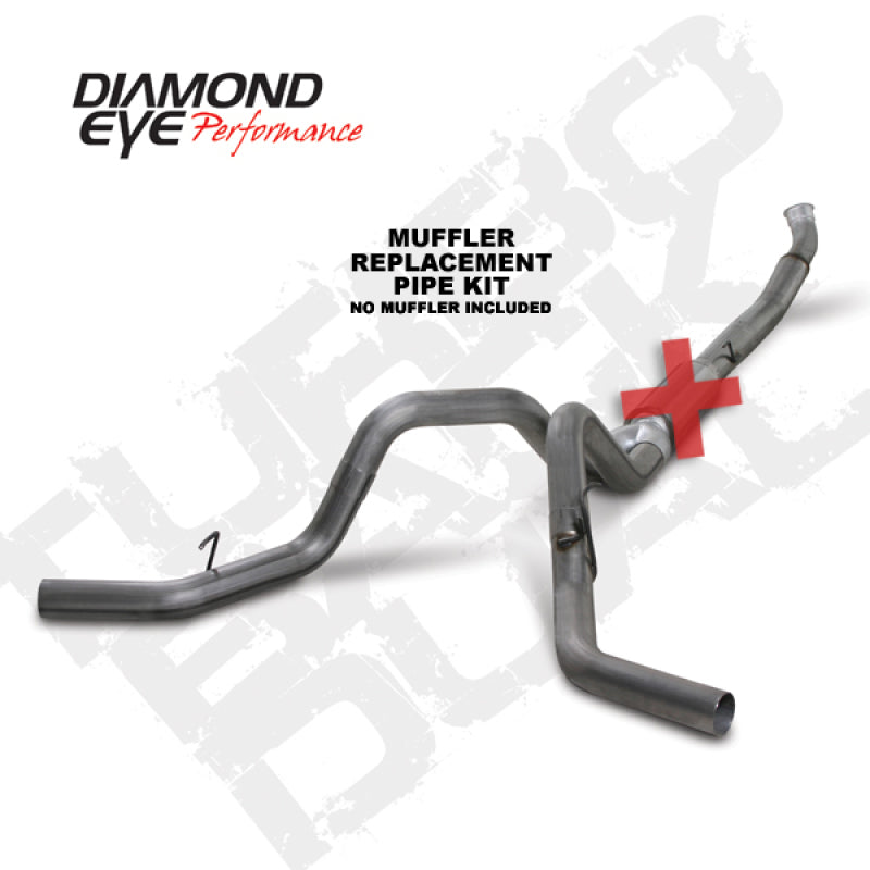 Diamond Eye Performance DEP Turbo Back Exhaust Kit SS Exhaust, Mufflers & Tips Turbo Back main image