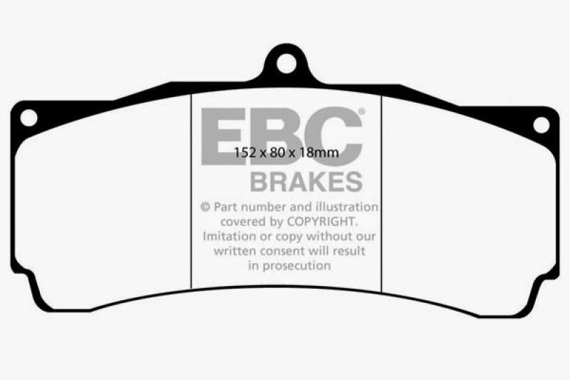 EBC Brakes Redstuff Ceramic Brake Pads DP3006C Main Image