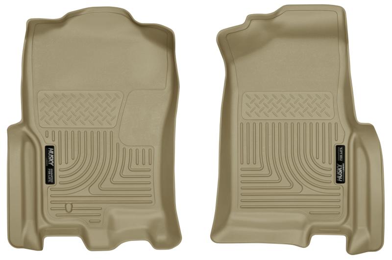 Husky Liners 07-10 Ford Expedition / Lincoln Navigator WeatherBeater Tan Front Floor Liner 18393 Main Image