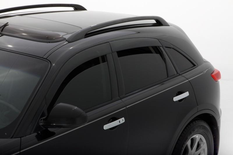 AVS 08-11 Subaru Impreza Hatch (Includes WRX/STI) Ventvisor Low Profile Deflectors 6pc - Smoke 896005 Main Image