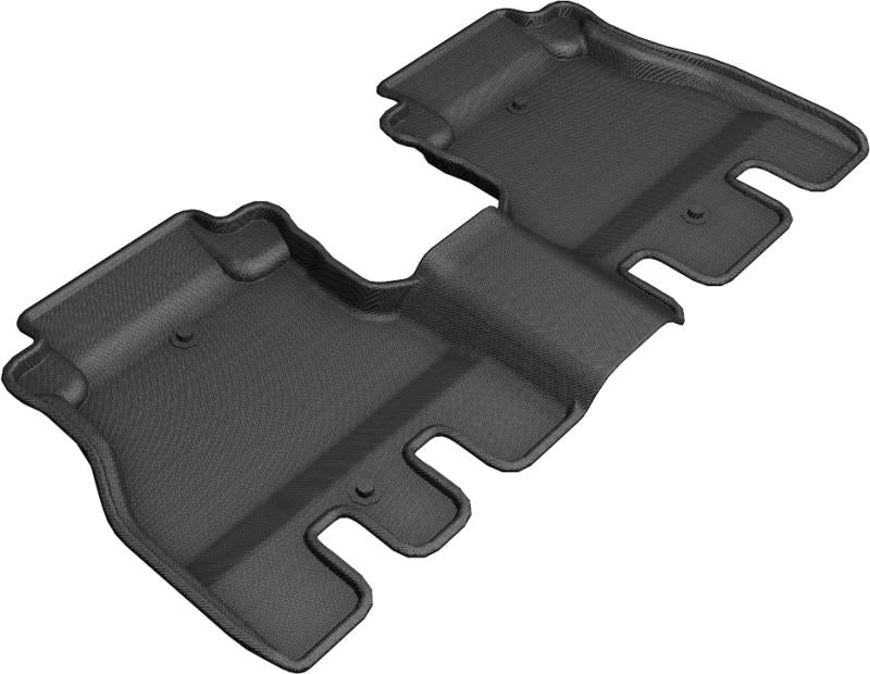 3D MAXpider 2018-2020 Jeep Wrangler JL Unlimited Kagu 2nd Row Floormats - Black L1JP01921509 Main Image