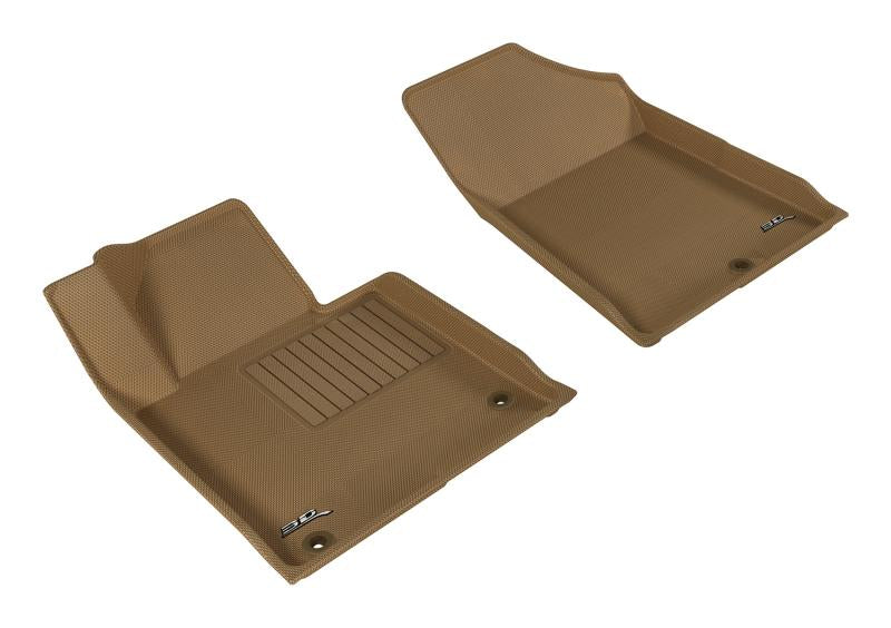 3D MAXpider 2015-2020 Hyundai/Kia Sonata/Sonata Hybrid/Optima Kagu 1st Row Floormat - Tan L1HY05111502 Main Image