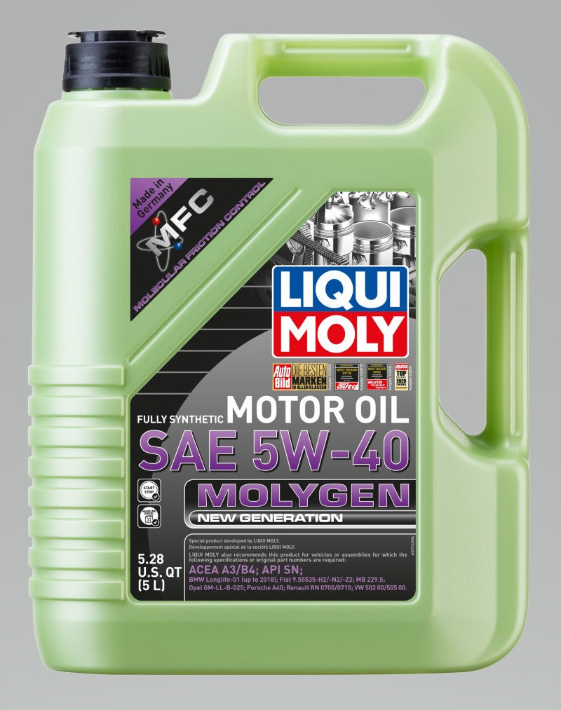 LIQUI MOLY 5L Molygen New Generation Motor Oil 5W-40 20232