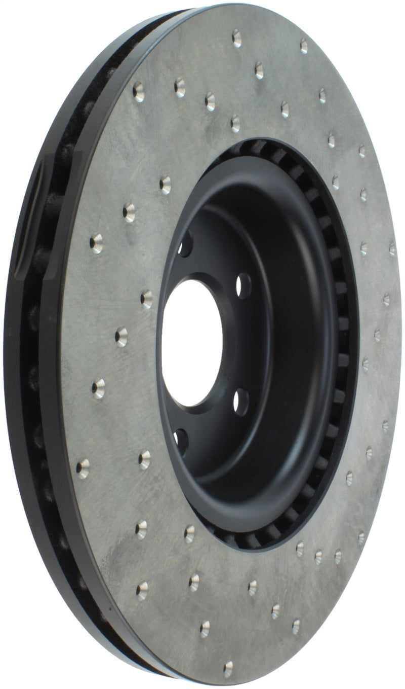 StopTech Sport Cryo Cross Drilled Brake Rotor; Rear Left