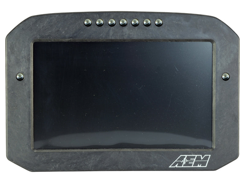 AEM CD-7LG Carbon Logging Flush Digital Dash Display w/ Internal 20Hz GPS & Antenna 30-5703F