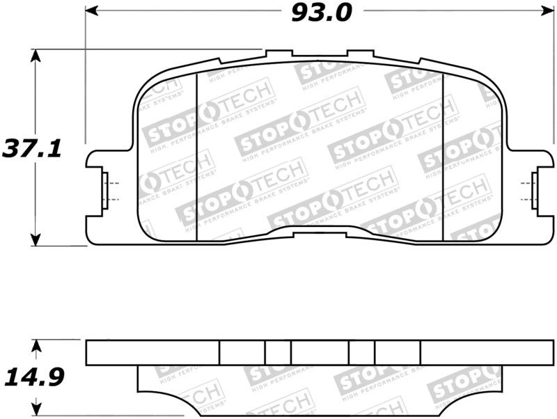 StopTech Street Brake Pads 308.08850 Main Image