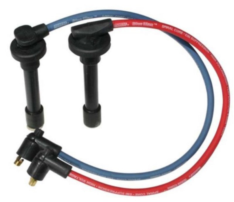 Moroso Custom Ignition Wire Set - Blue Max - Spiral Core - Colored High Temp Wire Separators - Blue 72674