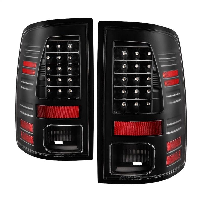 Spyder 13-18 Dodge Ram 2500/3500 LED Tail Lights LED Model Only - All Black (ALT-YD-DRAM13-LED-BKV2) 5085924 Main Image