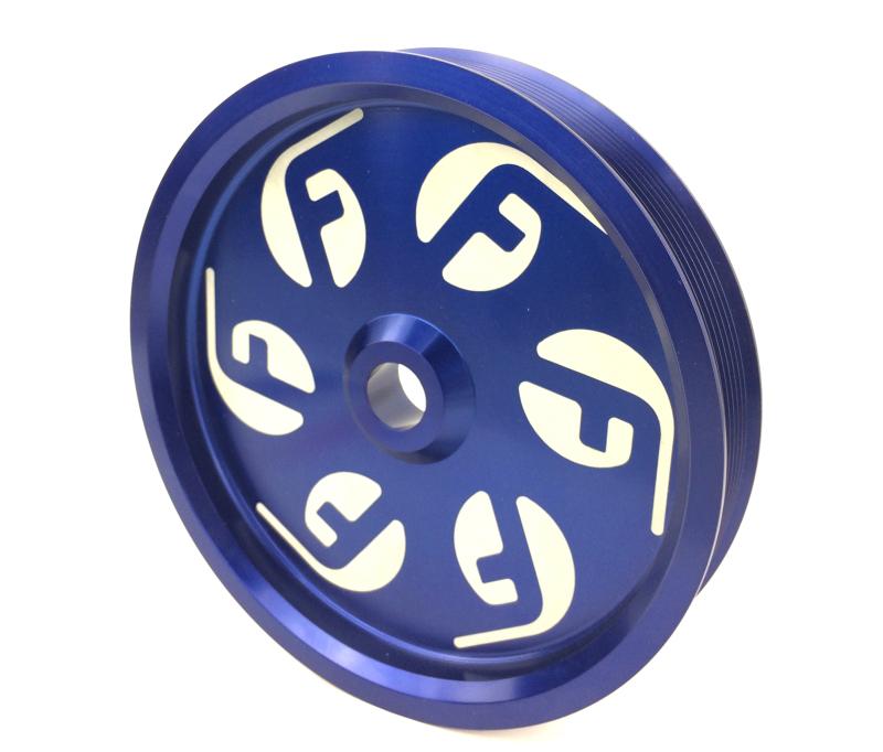 Fleece Performance Dodge Cummins Dual Pump Pulley (For Use w/ FPE Dual Pump Bracket) Blue FPE-34211-BLU Main Image