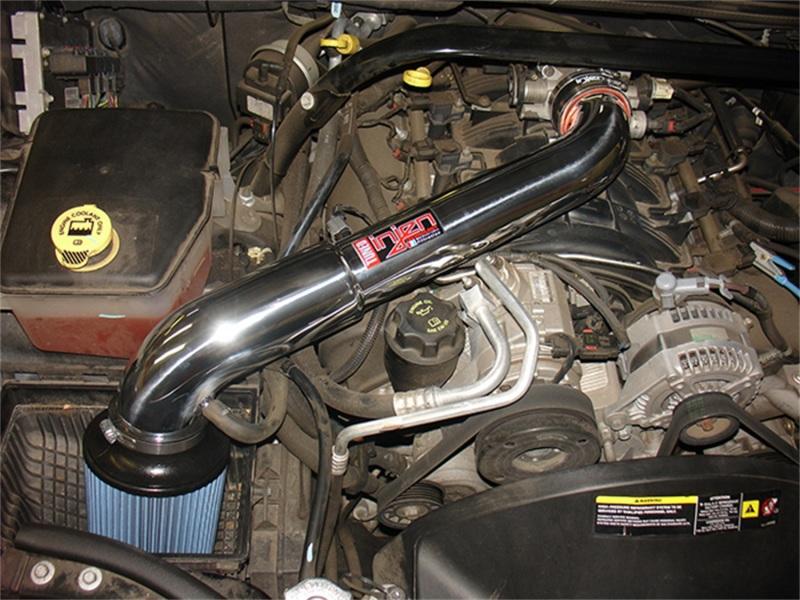 Injen 05-07 Jeep Grand Cherokee WK 4.7L V8 Polished Tuned Air Intake w/ MR Tech PF5012P Main Image