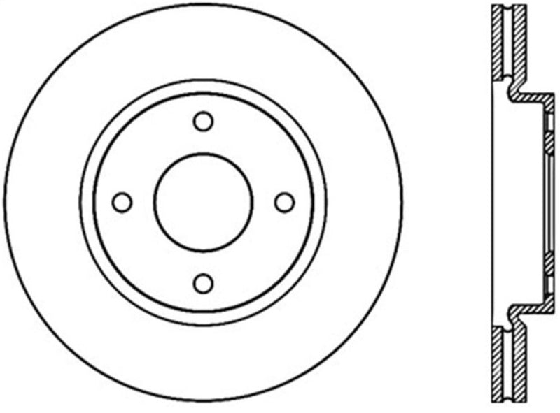 Stoptech ST Slotted Sport Brake Rotors Brakes, Rotors & Pads Brake Rotors - Slotted main image