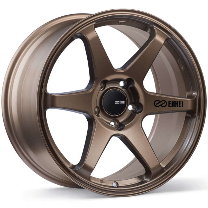 Enkei T6R 18x9.5 45mm Offset 5x100 Bolt Pattern 72.6 Bore Matte Bronze Wheel 539-895-8045ZP