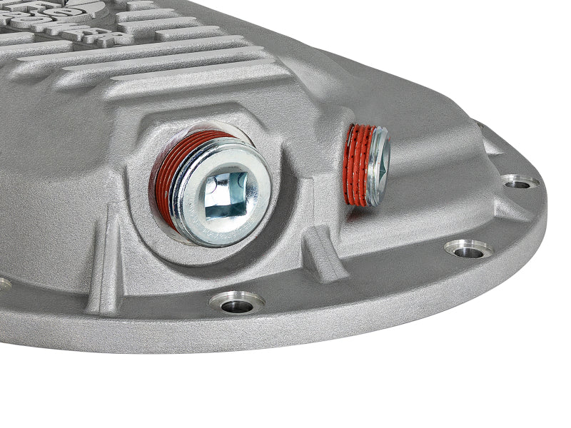 aFe Power Street Series Front Differential Cover Raw w/ Machined Fins 13-18 RAM V8 5.7/6.4L 46-70400