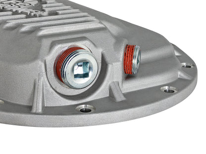aFe Power Street Series Front Differential Cover Raw w/ Machined Fins 13-18 RAM V8 5.7/6.4L 46-70400