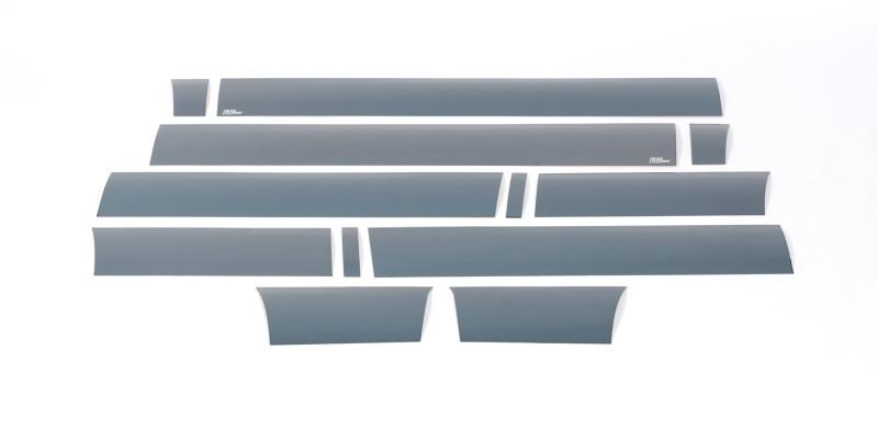 Putco 09-14 Ford F-150 Super Crew 6.5 (w/ Flares) - 7in Wide (12pcs) Black Platinum Rocker Panels 9751425BP Main Image