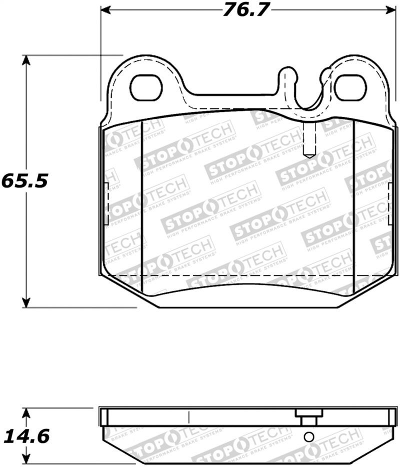 StopTech Street Brake Pads 308.08740 Main Image