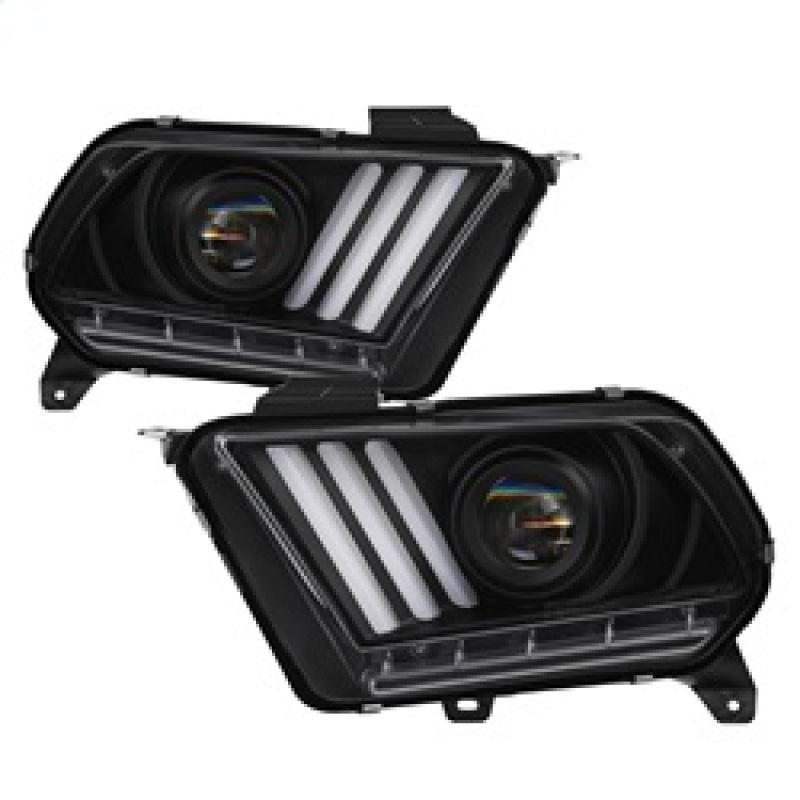 Spyder Ford Mustang 10-13 Projector Headlights - HID Model Only - Black PRO-YD-FM2010V2-HID-BK 5084569 Main Image