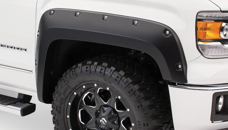 Bushwacker 14-15 Chevy Silverado 1500 Pocket Style Flares 2pc - Black 40121-02 Main Image