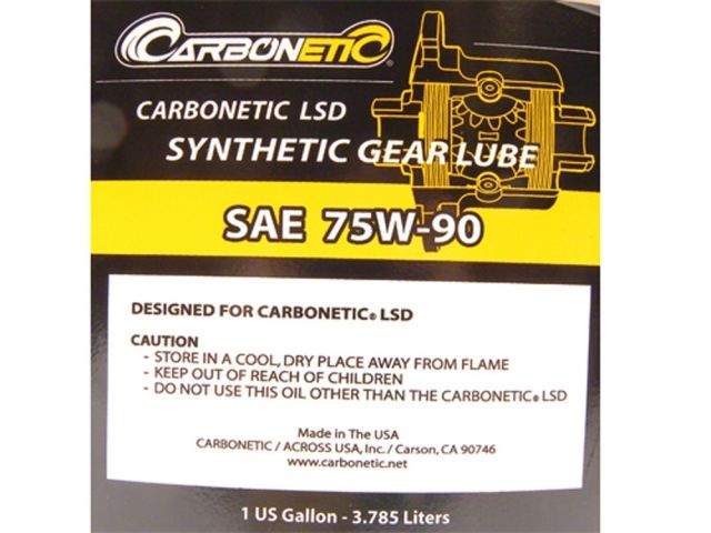Carbonetic LSD/GEAR oil 1 gallon GL5 75w-90 Full synthetic oil Metal LSD 00HVW