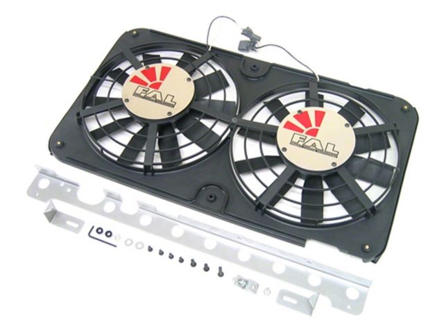 Flexalite Sport Compact Electric Fans Engine Cooling Fan; Dual Fan; Puller; Cust