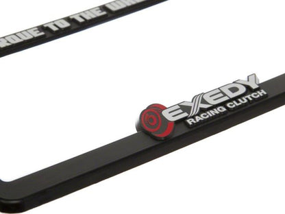 Exedy Black License Plate Frame