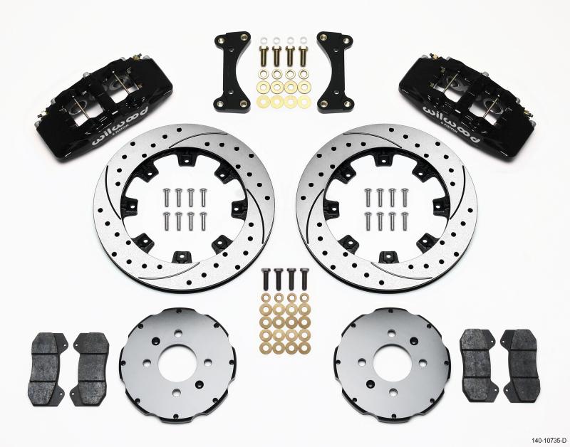 Wilwood Dynapro 6 Front Hat Kit 12.19in Drilled 94-01 Honda/Acura w/262mm Disc 140-10735-D Main Image