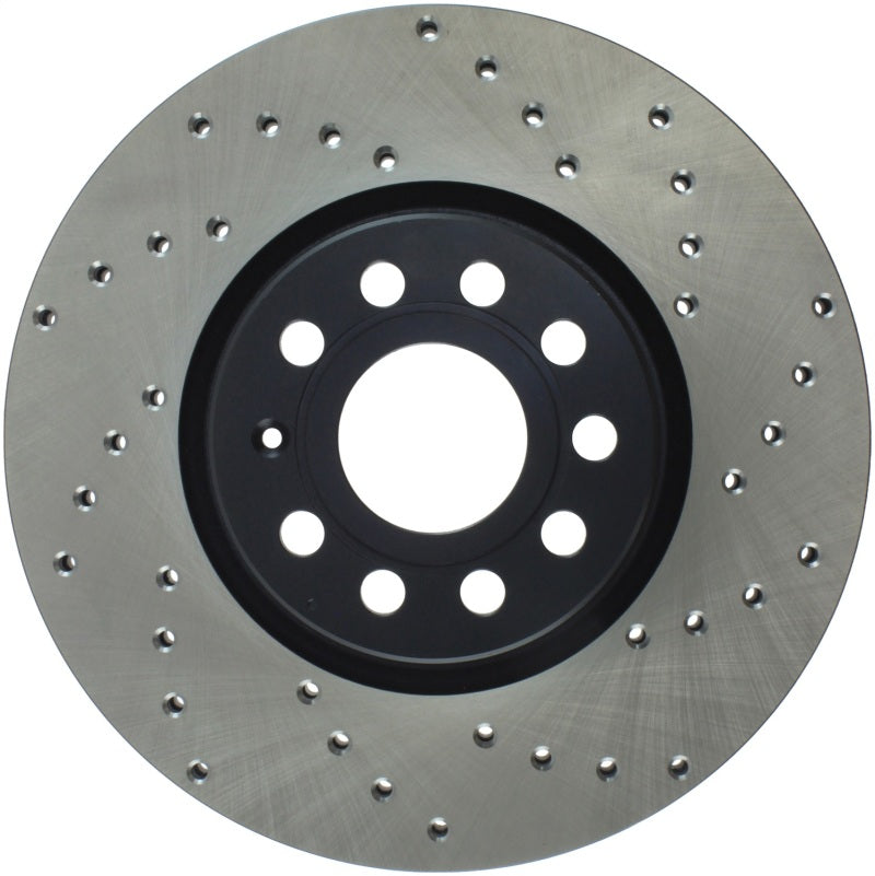 StopTech Sport Cryo Cross Drilled Brake Rotor; Rear Right