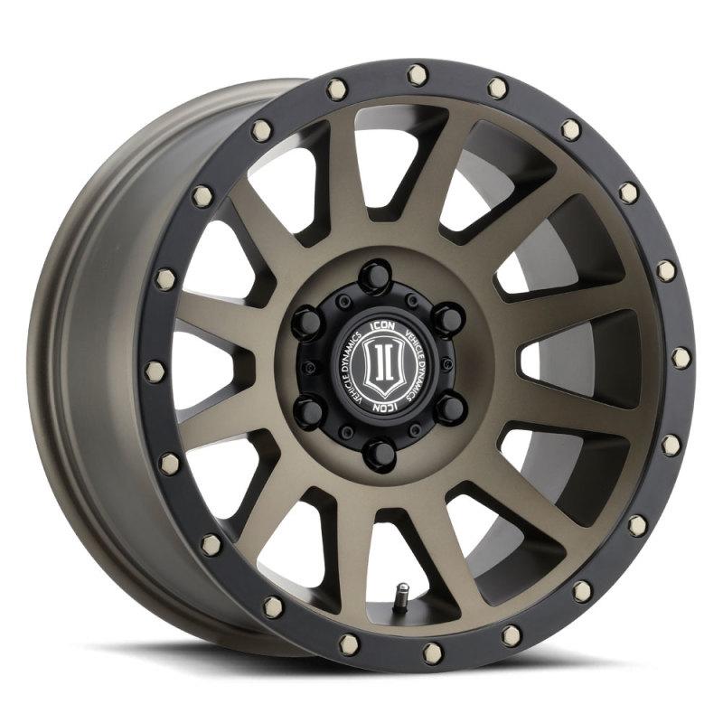 ICON Compression 17x8.5 6x135 6mm Offset 5in BS 87.1mm Bore Bronze Wheel 2017856350BR Main Image