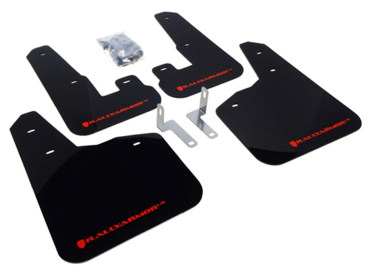 Rally Armor Mud Flaps MF14-UR-BLK/RD Item Image