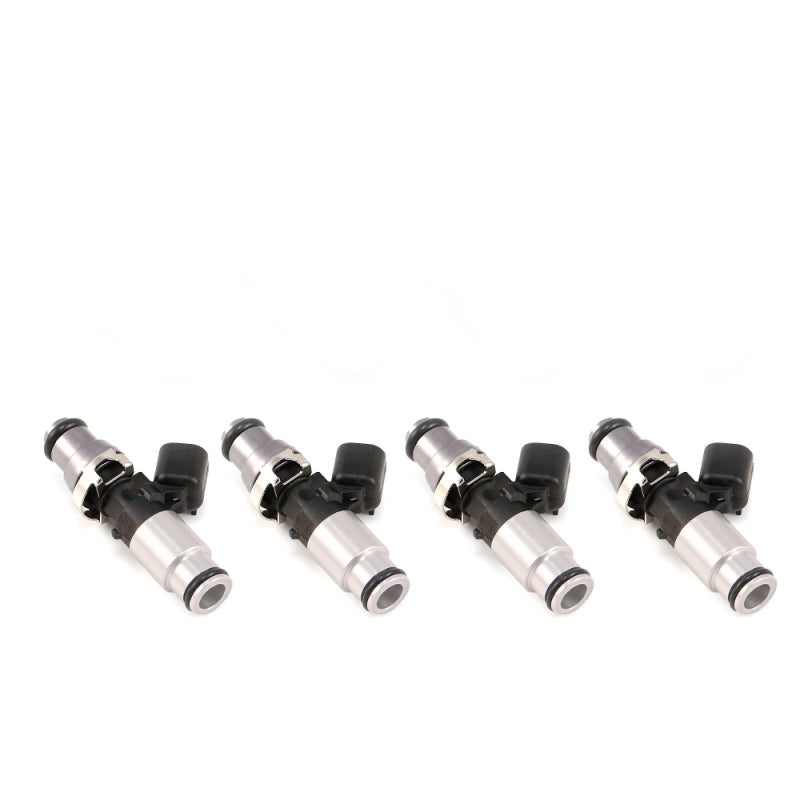 Injector Dynamics ID1300X Injectors- 14mm Top Adapter (Grey) - 14mm (Silver) Lower O-Ring - Set Of 4 1300.60.14.14B.4