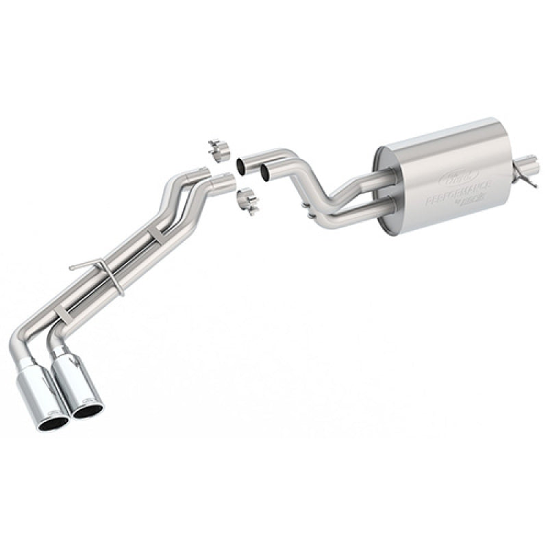 Ford Racing 2019 Ranger 2.3L Ecoboost Side Exit Cat-Back Exhaust System w/ Dual Chrome Tips M-5200-RA23SC