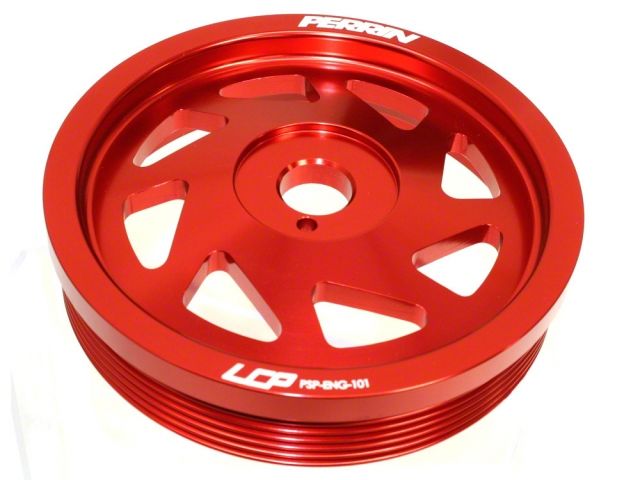 Perrin Performance Lightweight Crank Pulley Red FR-S BRZ