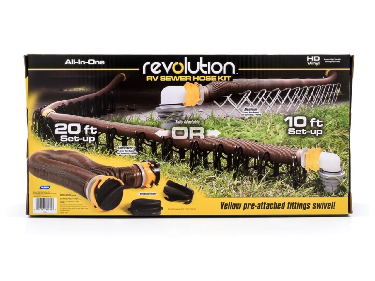 Camco Revolution RV Sewer Kit - Kit - 20'