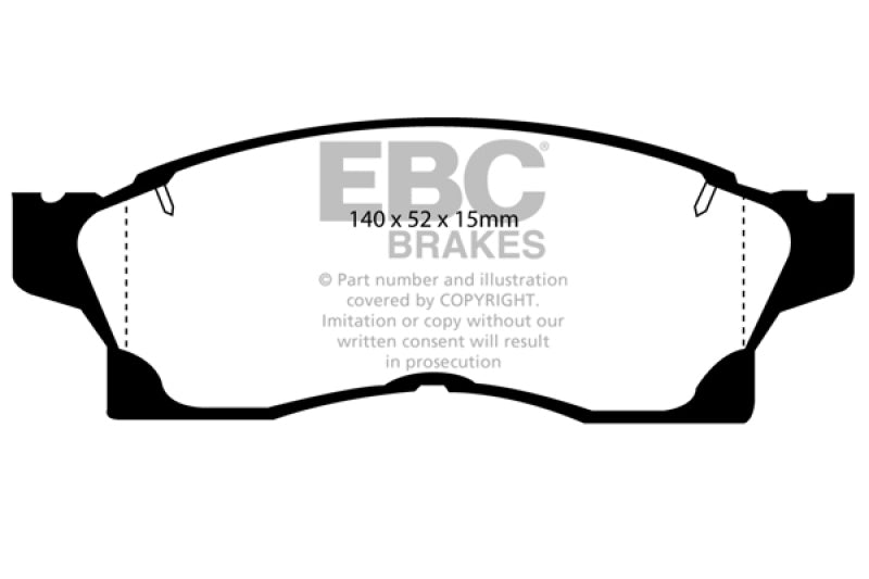 EBC EBC Ultimax2 Brake Pad Sets Brakes, Rotors & Pads Brake Pads - OE main image