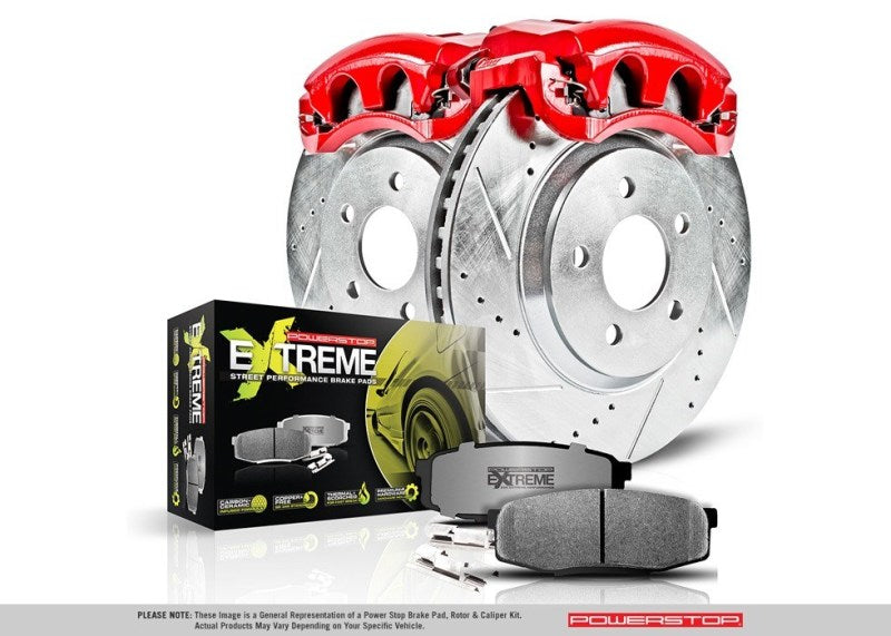 Power Stop 14-19 Infiniti Q50 Front Z26 Street Warrior Brake Kit w/Calipers KC6944-26