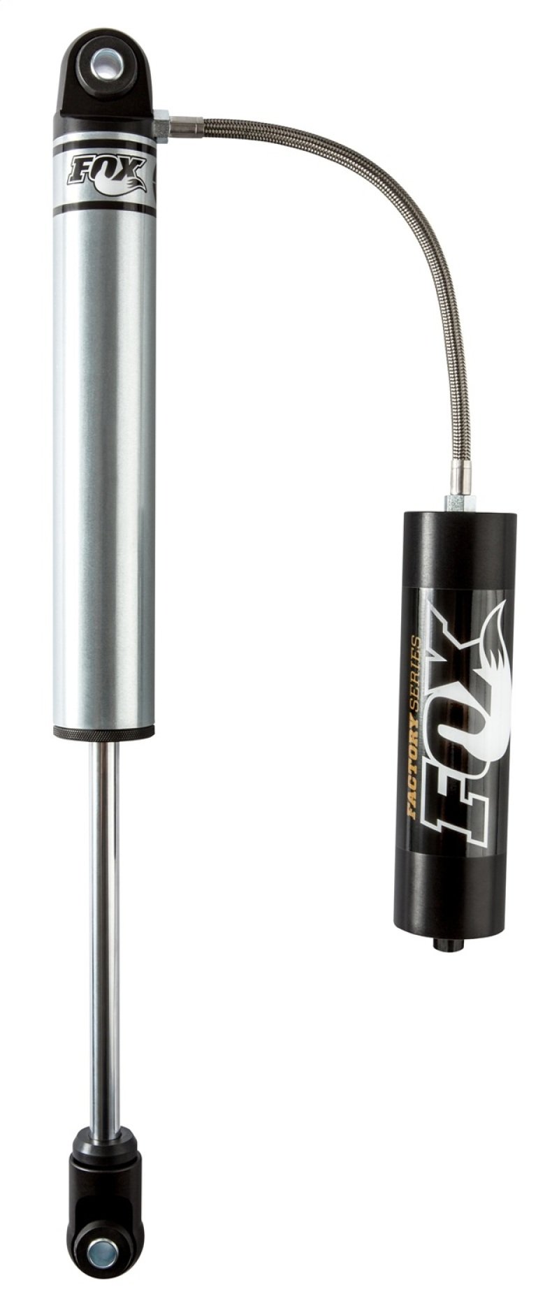 Fox 2.0 Factory Series 12in Smooth Bdy Remote Res. Shock w/Hrglss Eyelet 5/8in. Shaft (30/75) - Blk 980-24-034 Main Image